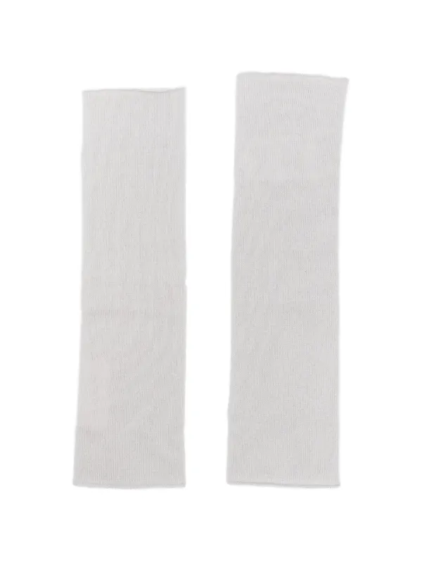 Lisa Yang Aspen Cashmere Fingerless Gloves in Neutrals