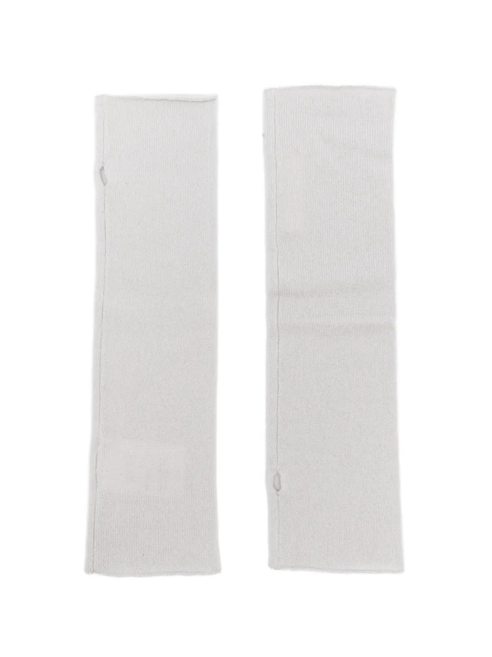 Lisa Yang Aspen Cashmere Fingerless Gloves in Neutrals, view 2