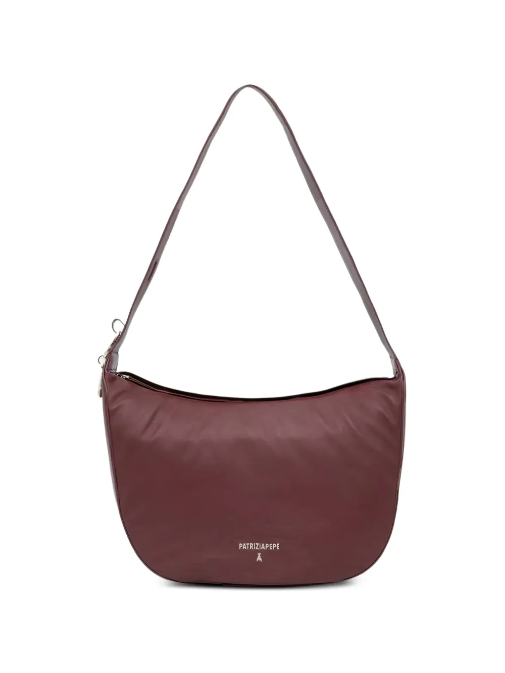 Patrizia Pepe logo-plaque leather shoulder bag - Rosso