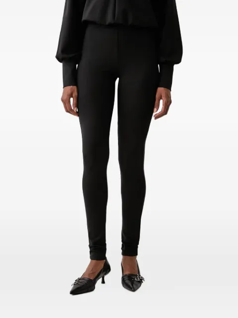 Patrizia Pepe logo-plaque slim-fit trousers