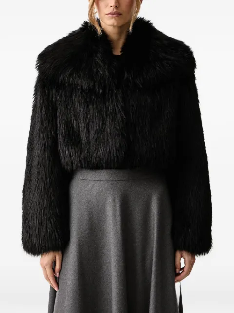 Patrizia Pepe faux-fur cropped jacket