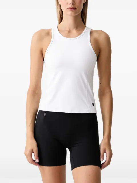 On  racerback tank top