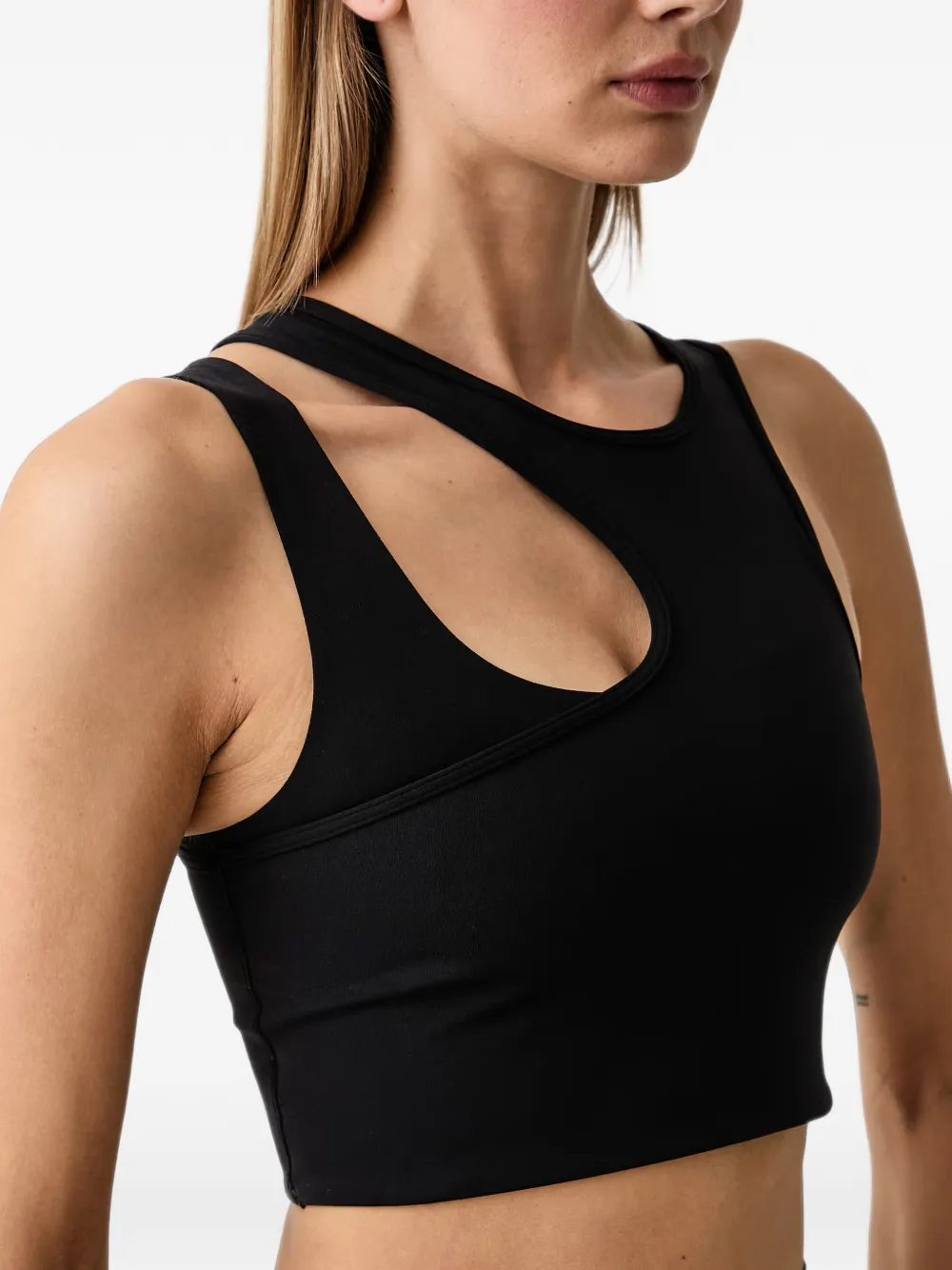 On Studio sport-bh met uitgesneden details Zwart
