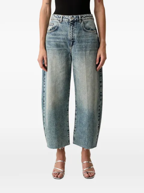 Patrizia Pepe faded raw-cut jeans