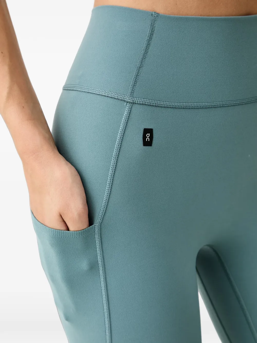 On Studio legging met logolabel Blauw