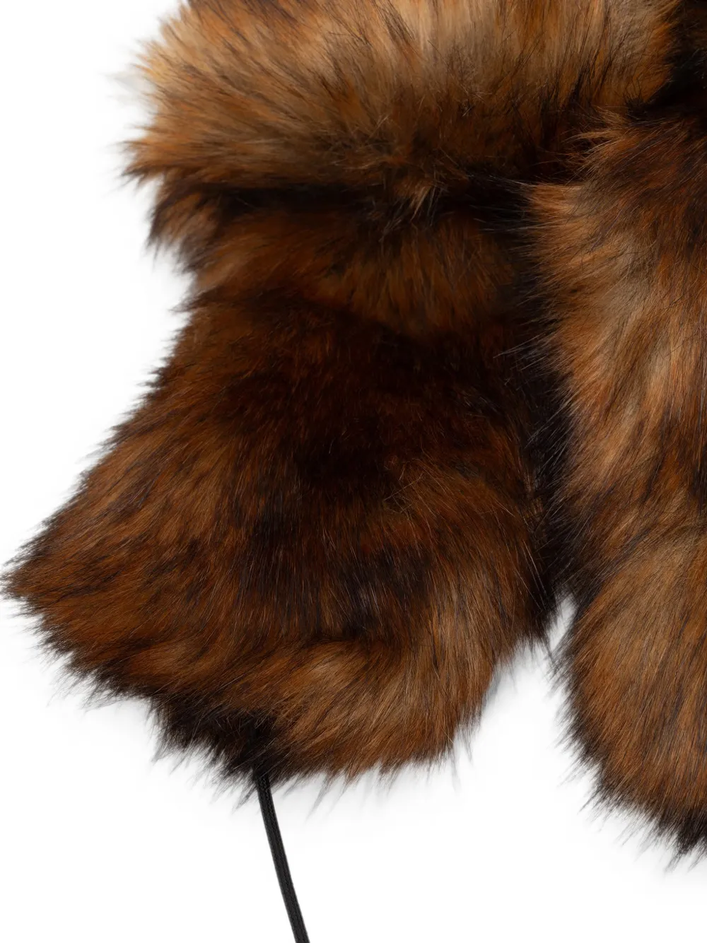 Patrizia Pepe faux-fur trapper hat Bruin