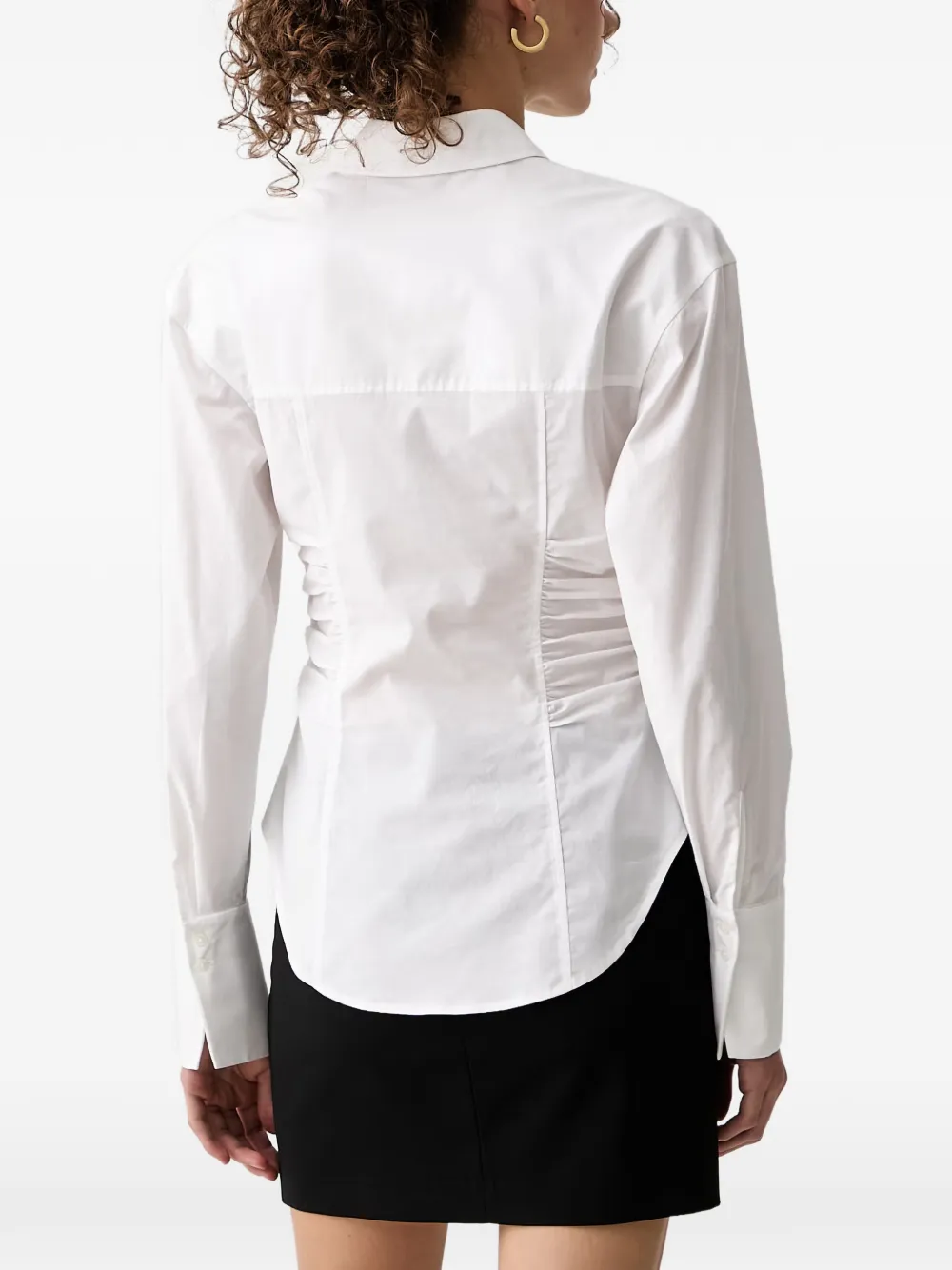 Patrizia Pepe Blouse met ruches Wit