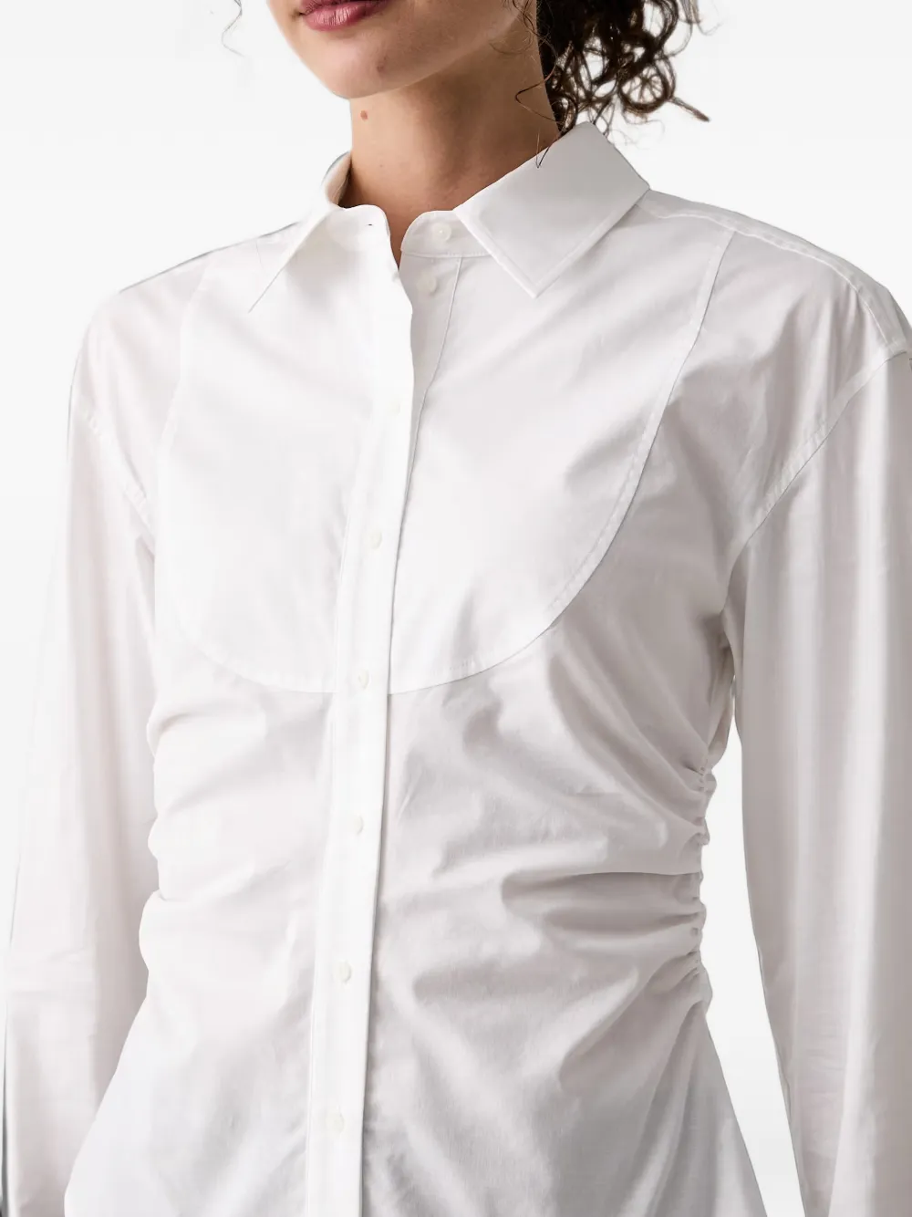 Patrizia Pepe Blouse met ruches Wit