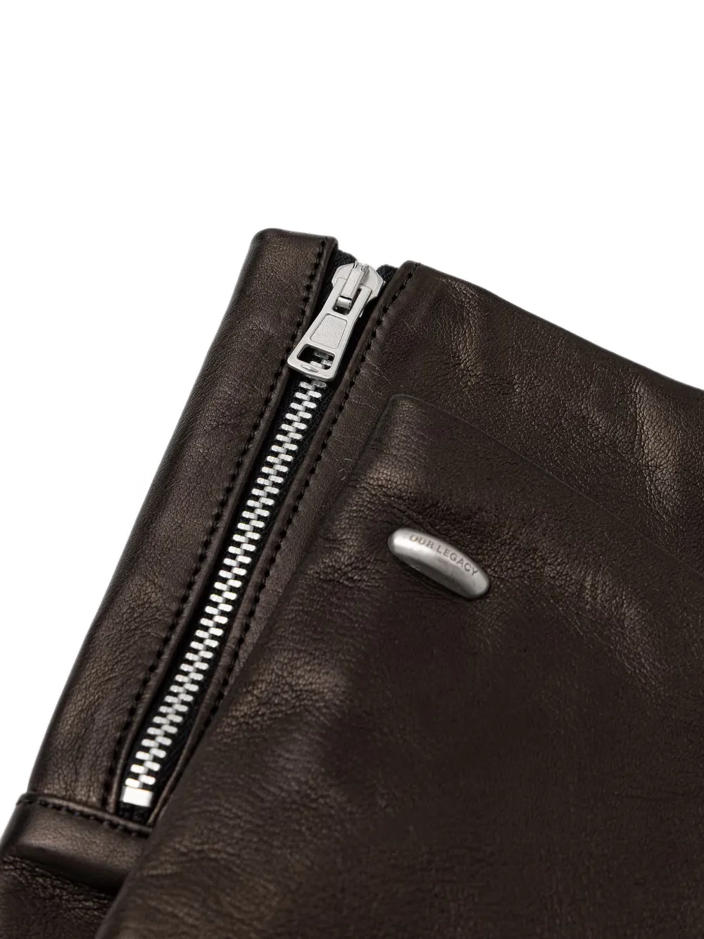 OUR LEGACY zipped gloves Zwart
