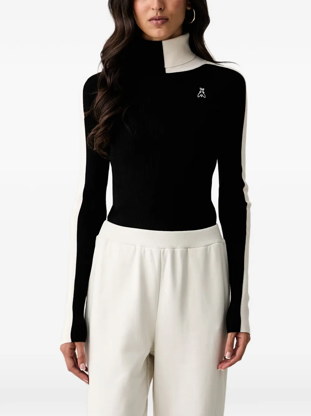 Patrizia Pepe ribbed-knit roll-neck sweater