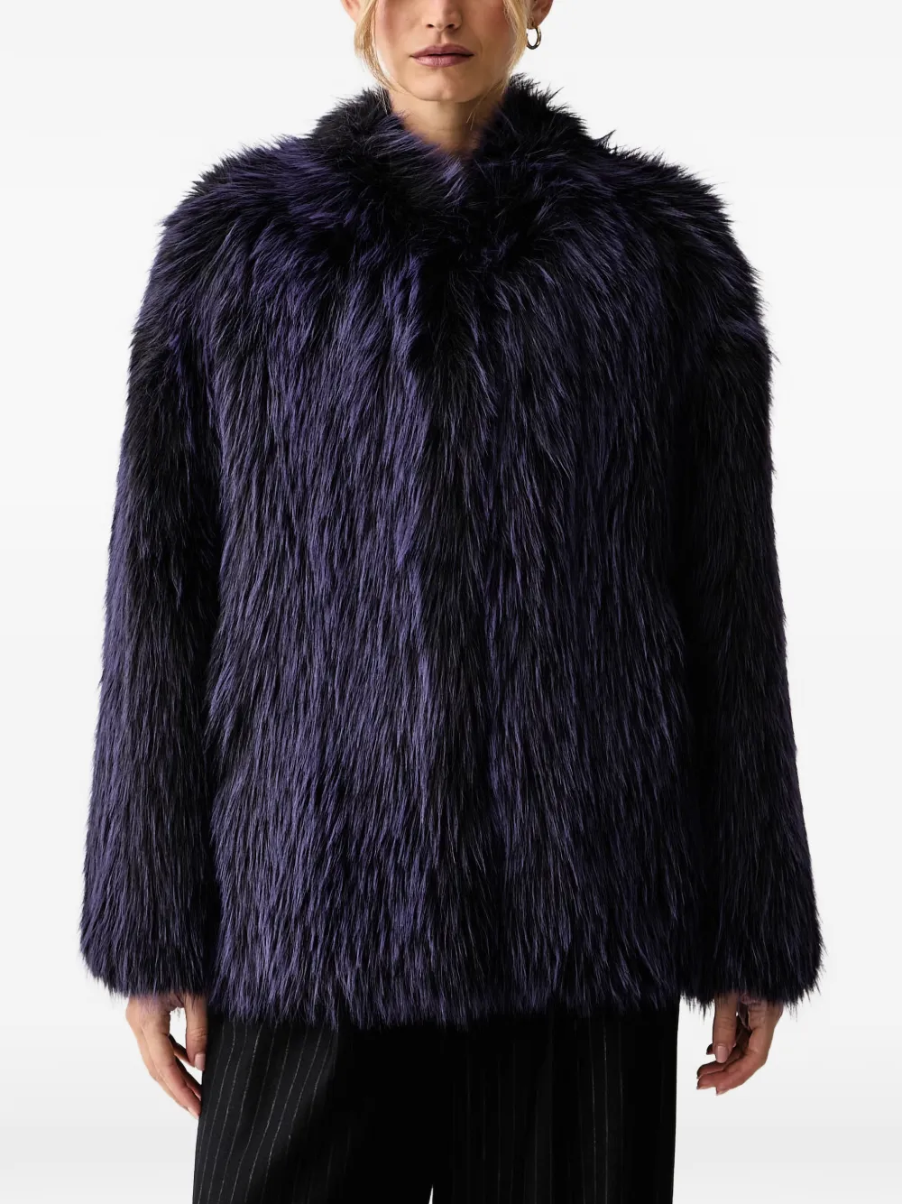 Patrizia Pepe faux-fur jacket - Blu