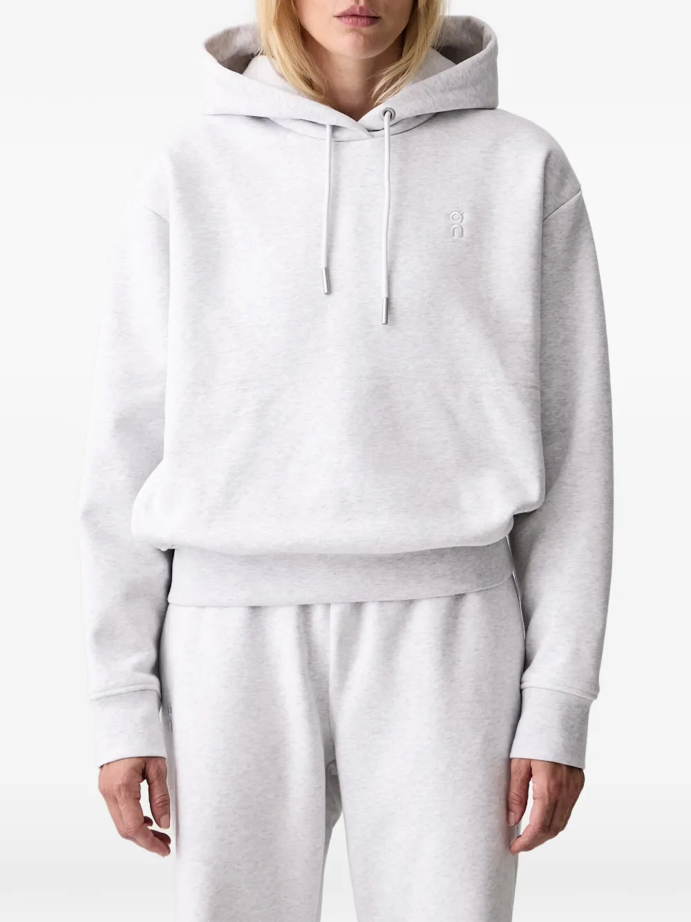 On Club Collective hoodie met trekkoord en geborduurd logo Grijs