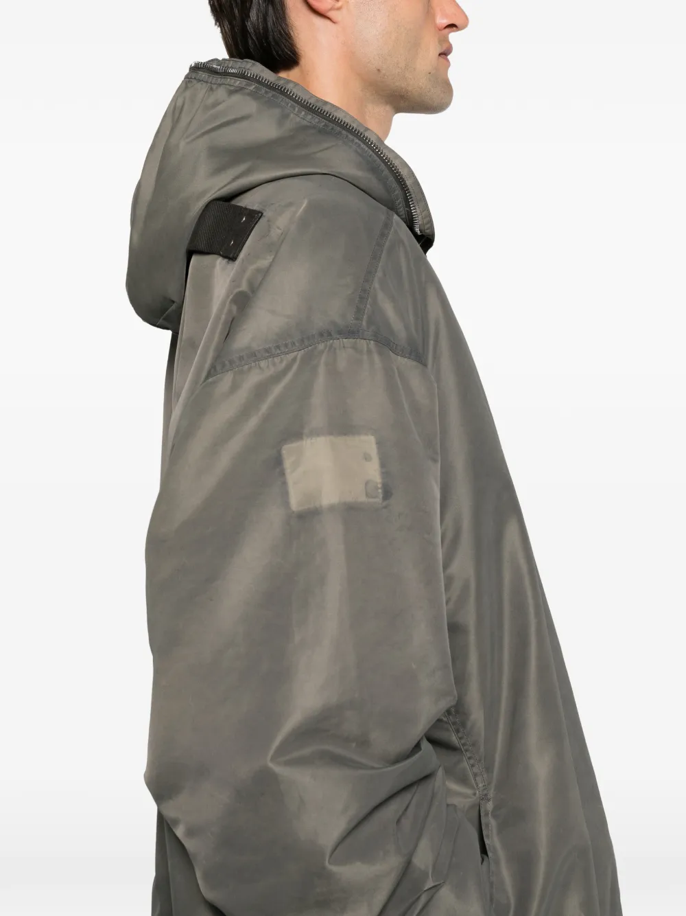 Rick Owens Jas met capuchon Grijs