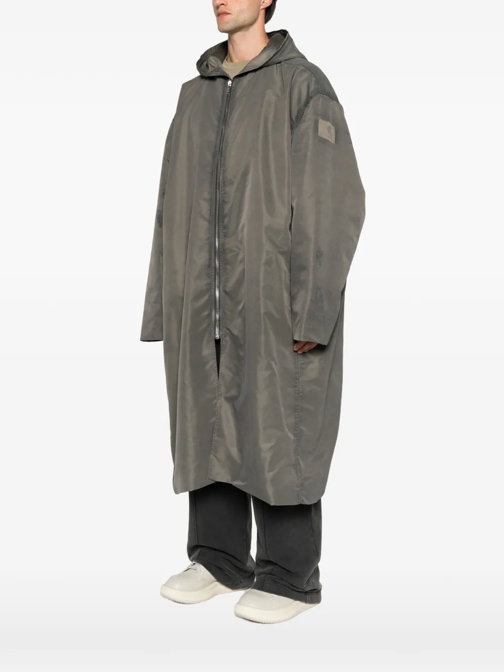 Rick Owens Jas met capuchon Grijs