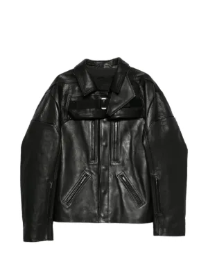 Rick Owens（リックオウエンス） レザージャケット - FARFETCH