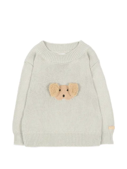 Bamboom dog-motif knitted sweater