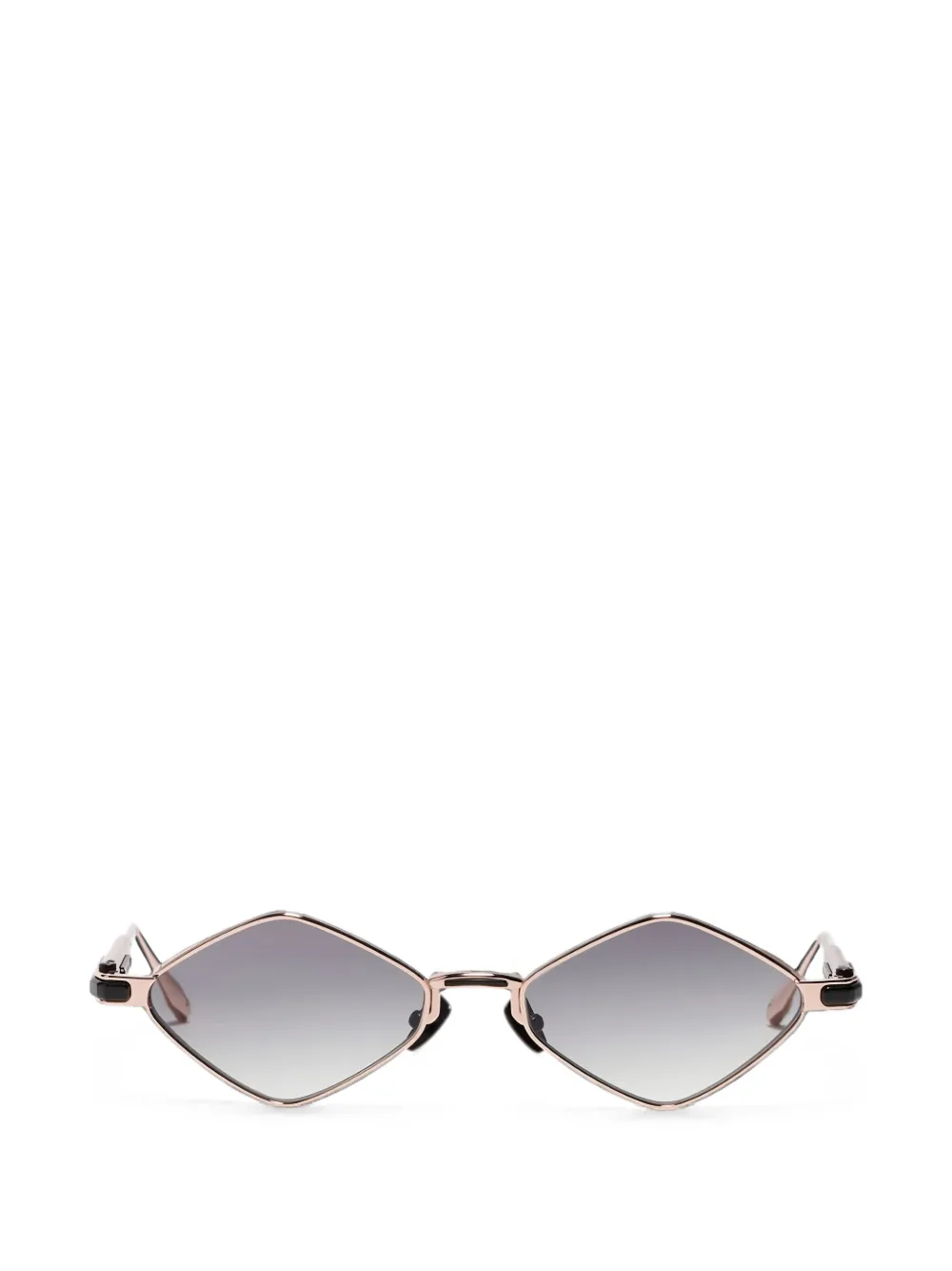 John Dalia Lana Sonnenbrille mit geometrischem Gestell - Gold