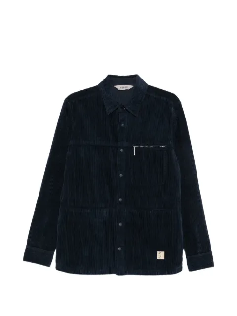 ASPESI corduroy zip-pocket shirt