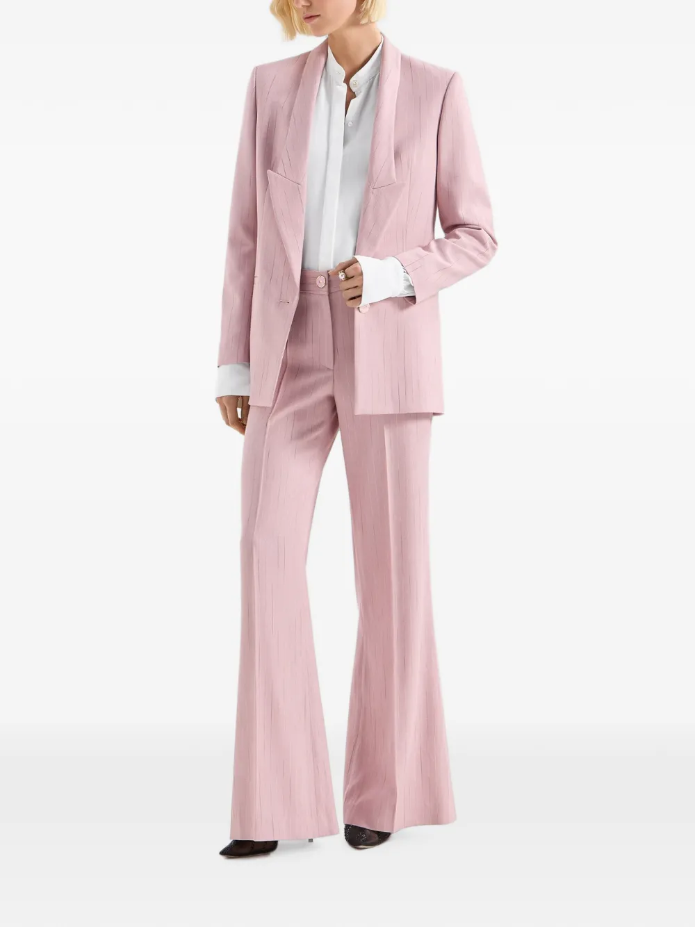 Genny Broek met krijtstreep Roze