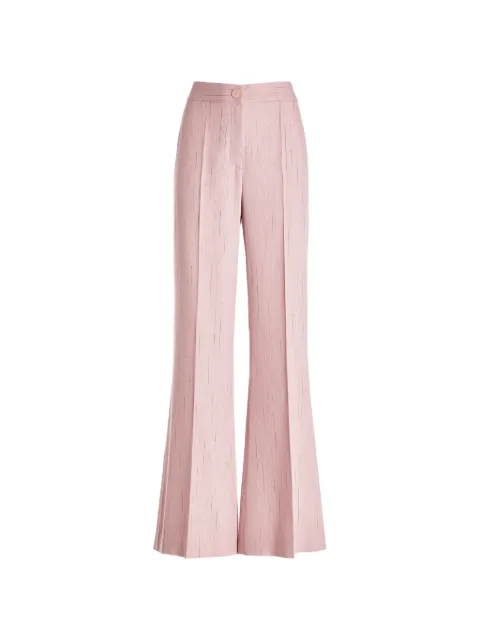 Genny pinstripe-pattern flared trousers