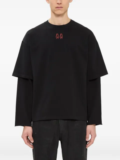 44 LABEL GROUP Classic double-sleeve T-shirt