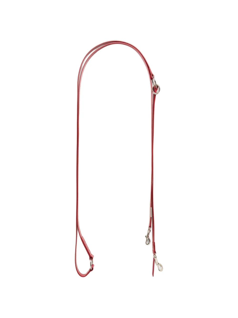 Carel Paris Milou Hundeleine aus Leder - Rot