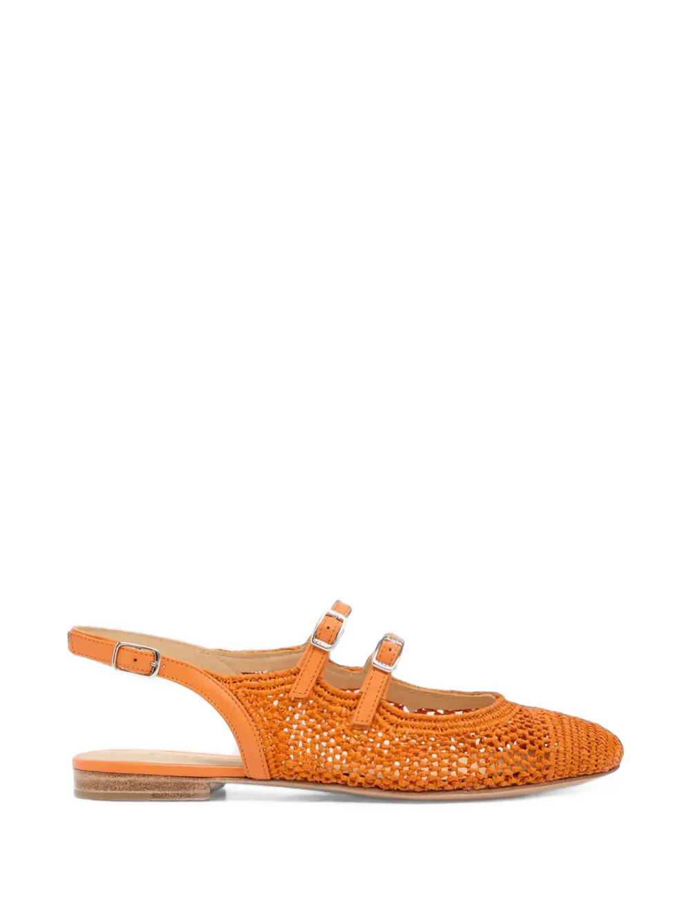 Carel Paris escarpins Balma en raphia à bride arrière - Orange