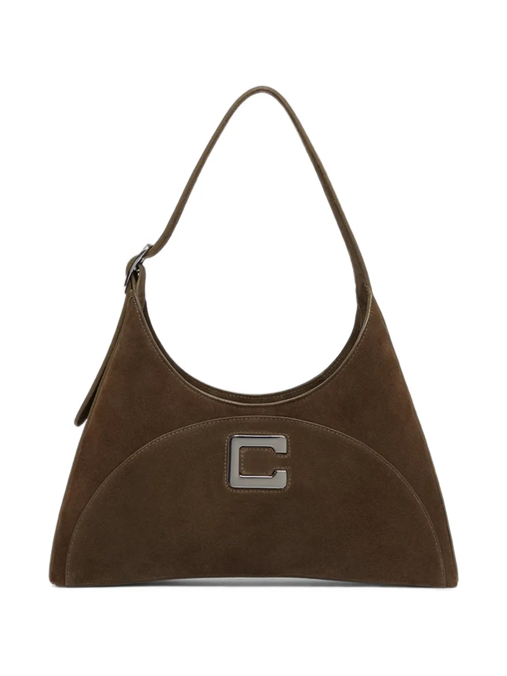 Carel Paris Borsa a spalla Concorde in pelle scamosciata - Verde