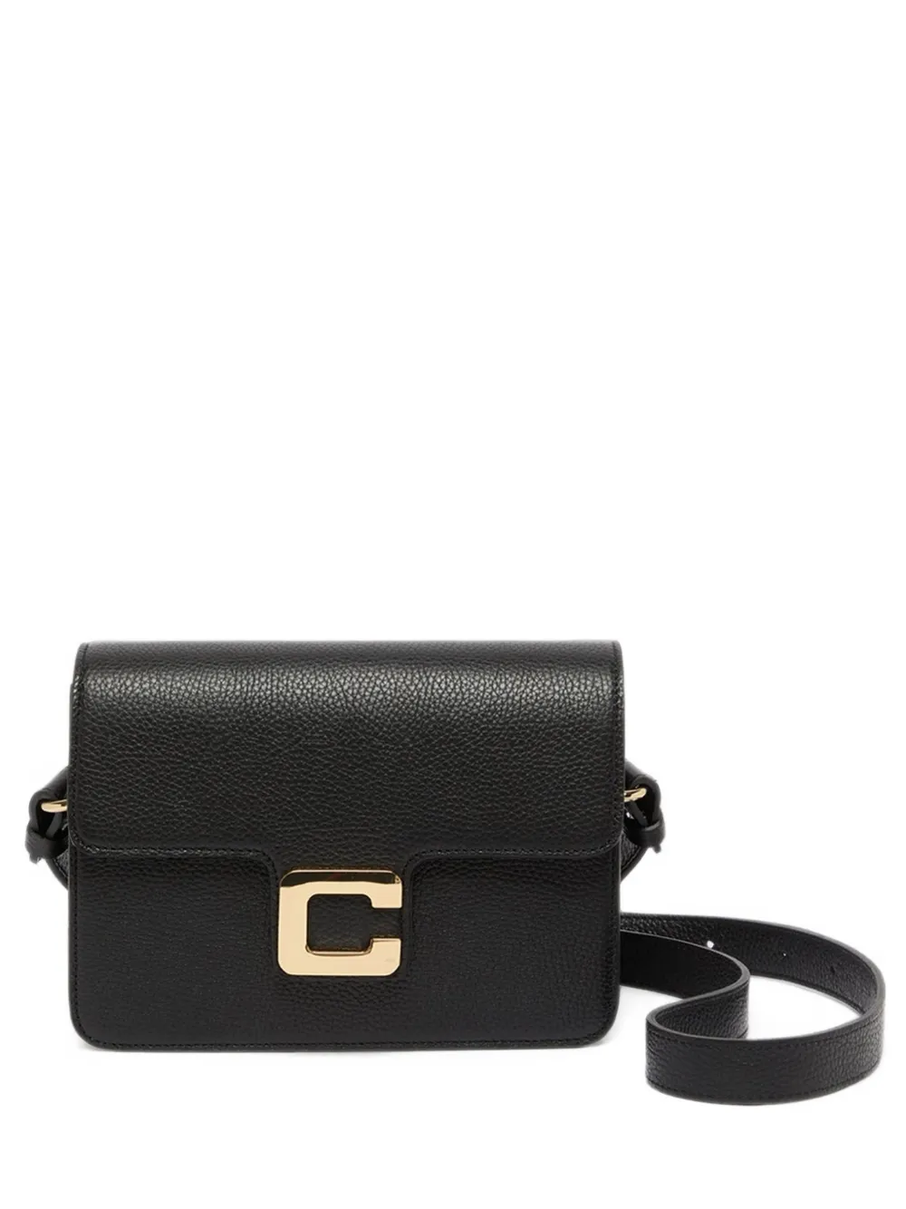 Carel Paris Borsa a spalla Mabillon in pelle martellata - Nero