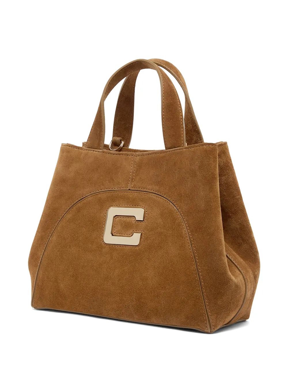 Carel Paris Mini Clem suède shopper Bruin