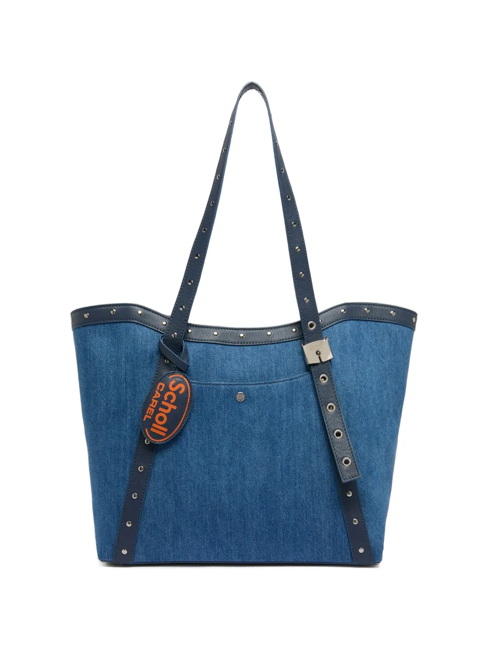 Carel Paris sac à main Schollbag en jean clouté - Bleu Carel Paris sac à main Schollbag en jean clouté - Bleu