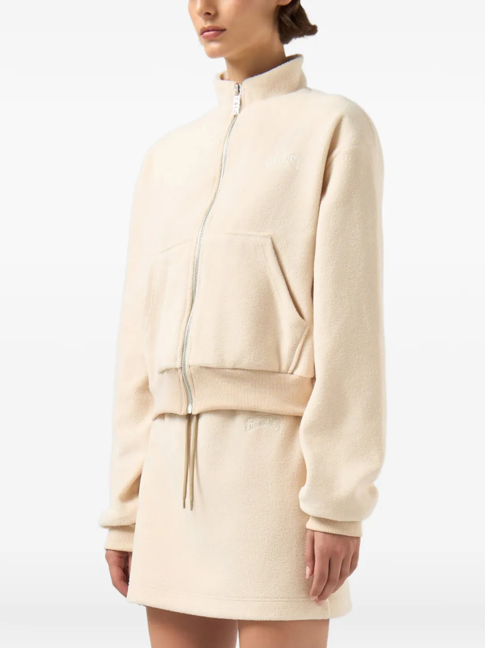 GCDS Fleece jack Beige
