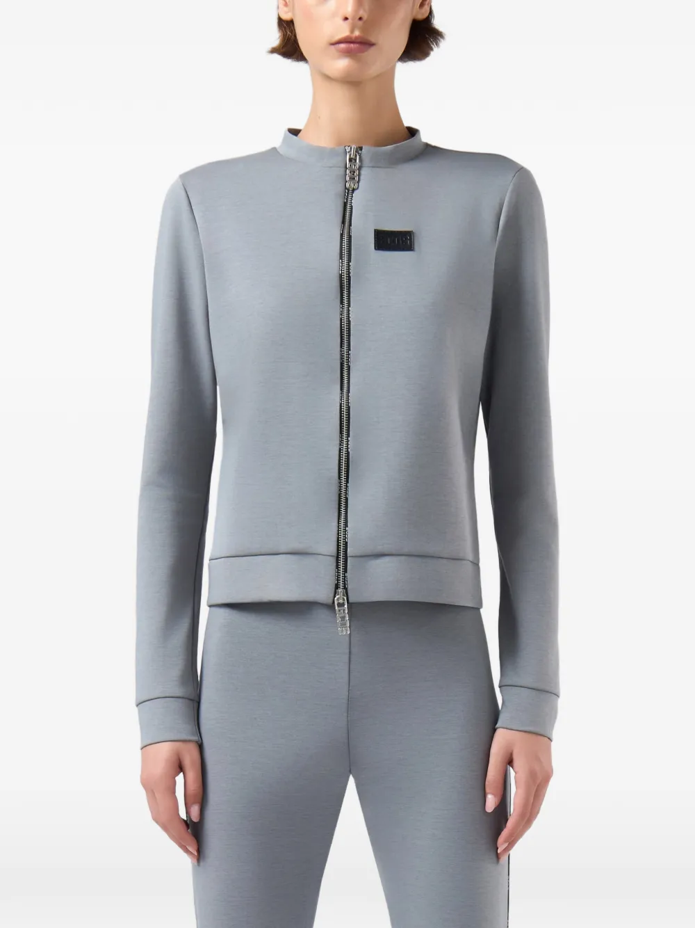 GCDS Sweater met logopatch Grijs