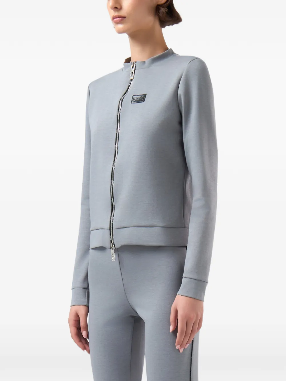GCDS Sweater met logopatch Grijs