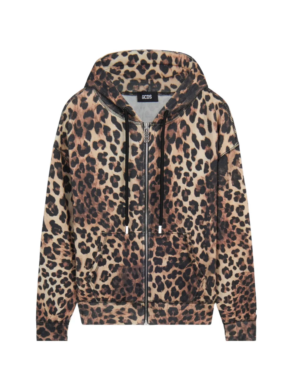 GCDS leopard-print hoodie Bruin