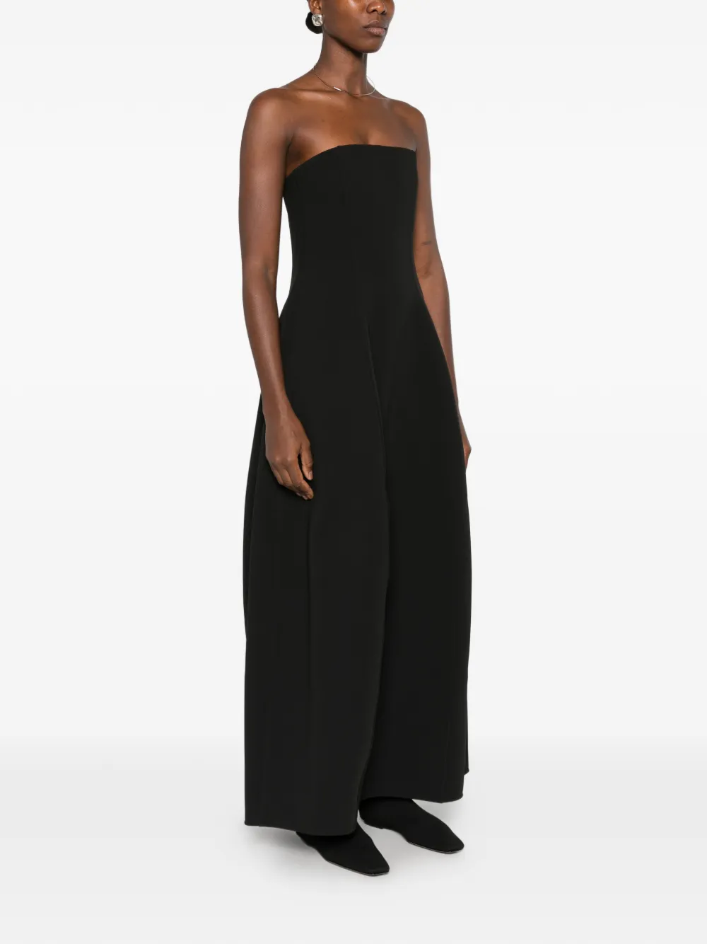 TOTEME Strapless maxi-jurk Zwart