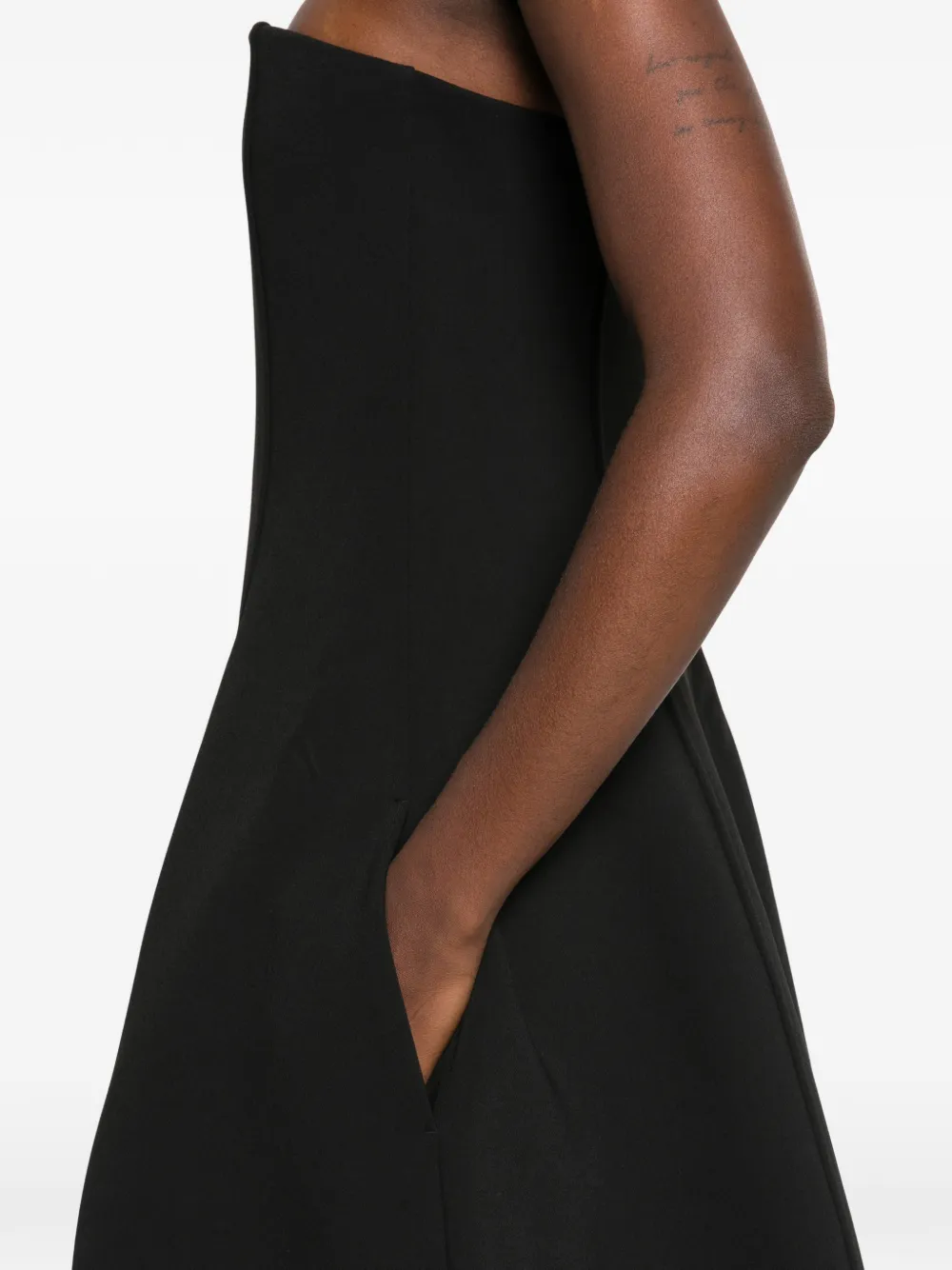 TOTEME Strapless maxi-jurk Zwart
