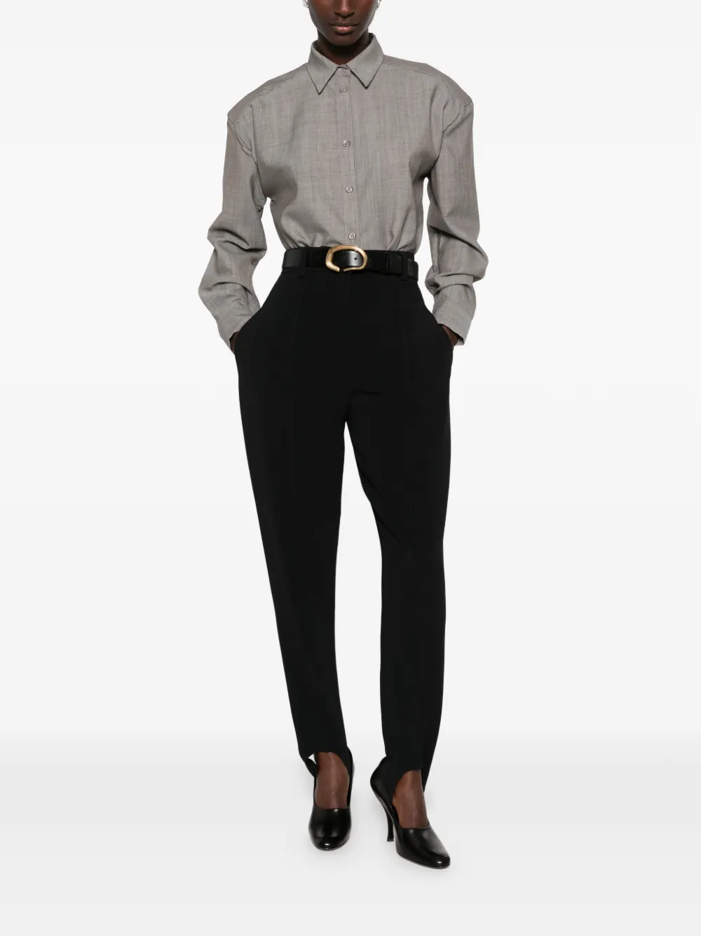 Stella McCartney Cady pantalon met voetbanden Zwart