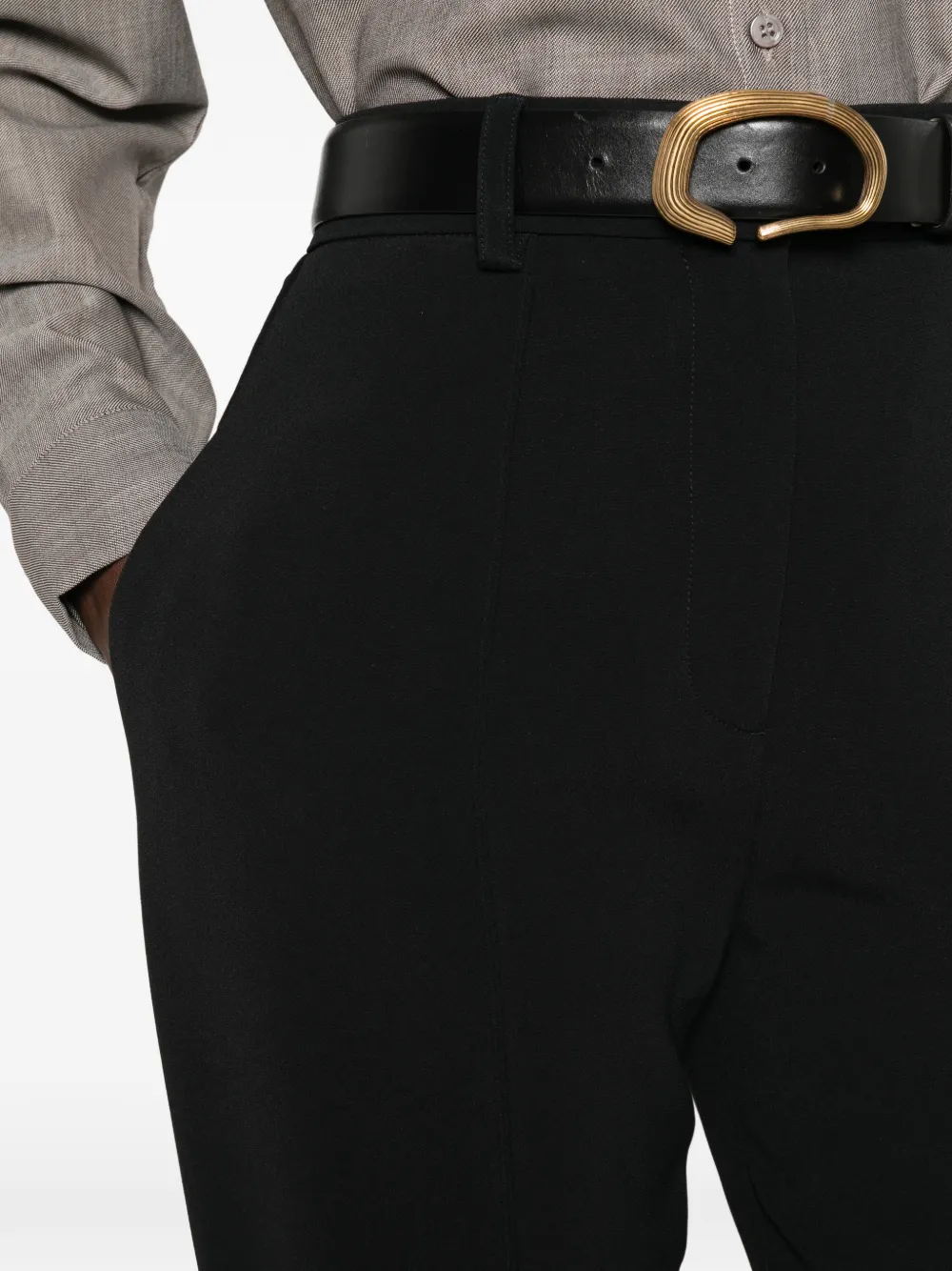 Stella McCartney Cady pantalon met voetbanden Zwart