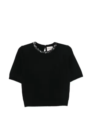 Alexander Wang ビジュートリム Tシャツ | ブラック | FARFETCH JP