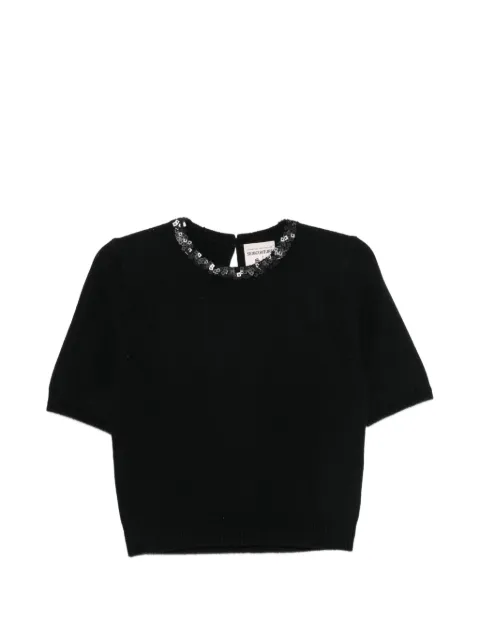 Semicouture t-shirt à sequins brodés