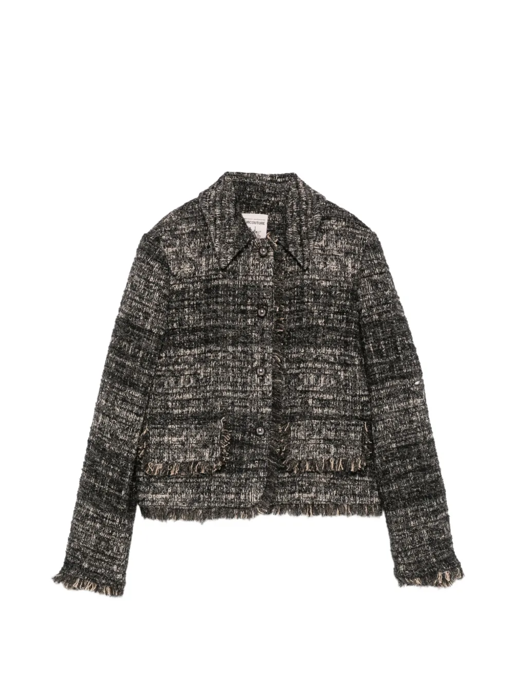 Semicouture bouclé frayed jacket