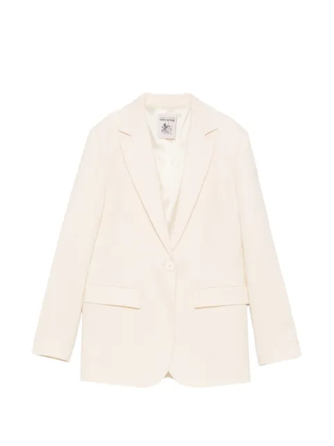 Semicouture single-breasted notched-lapel blazer