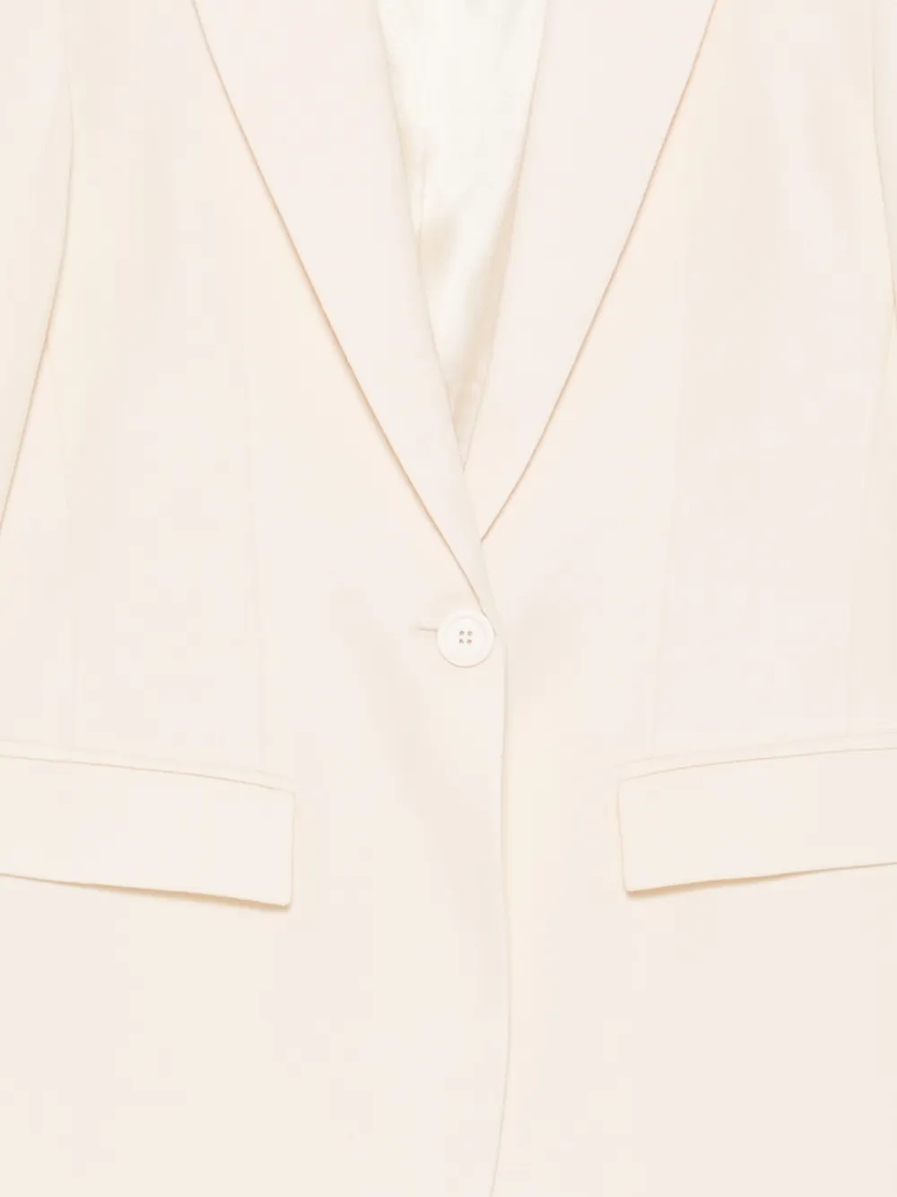 Semicouture Blazer met gekerfde revers Beige