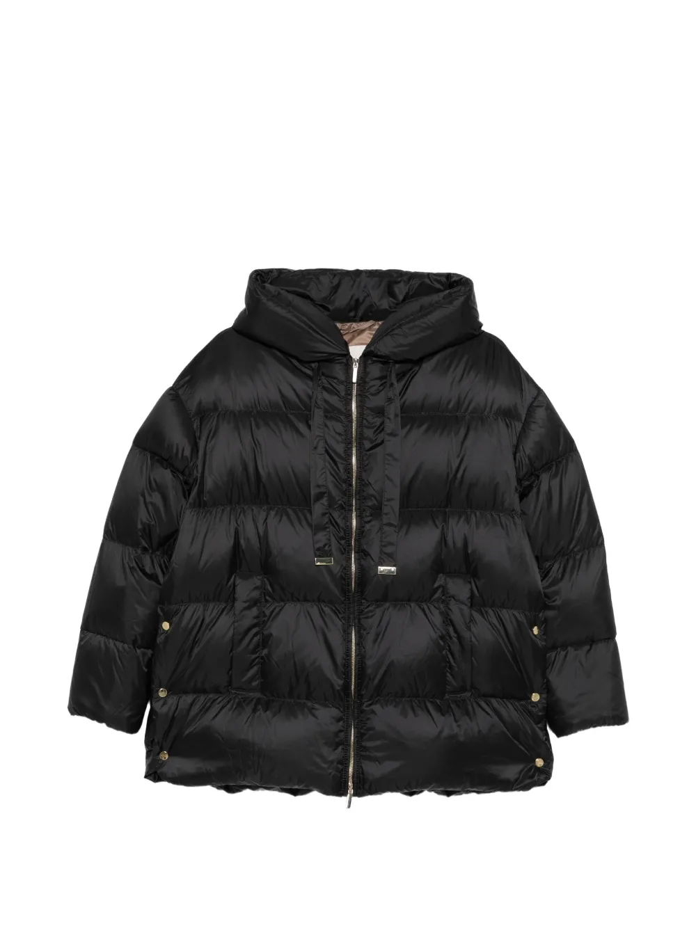 Max Mara The Cube hooded quilted jacket - Nero