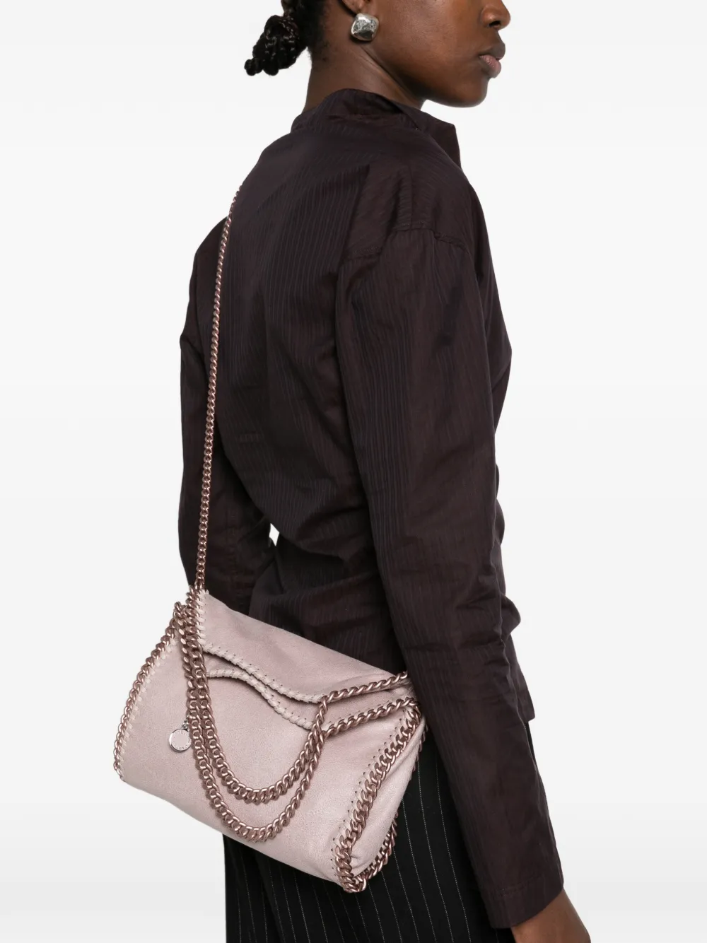 Stella McCartney Falabella mini-shopper met ketting afwerking Roze