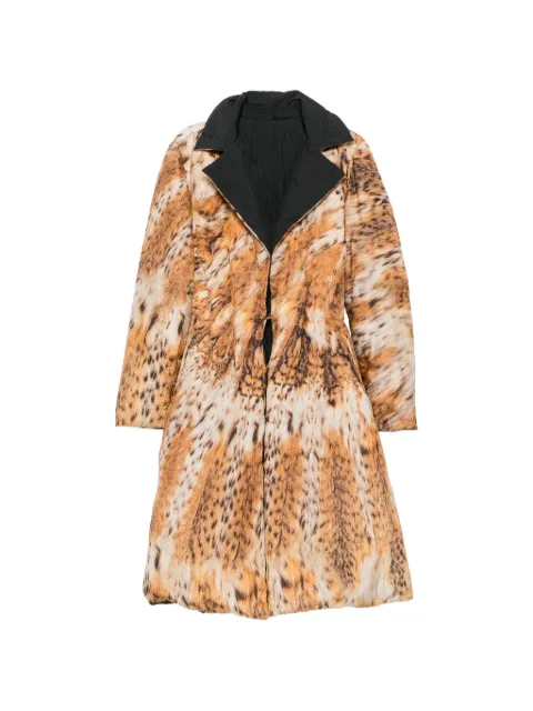 Roberto Cavalli Vintage manteau réversible à imprimé animalier (années 2000)