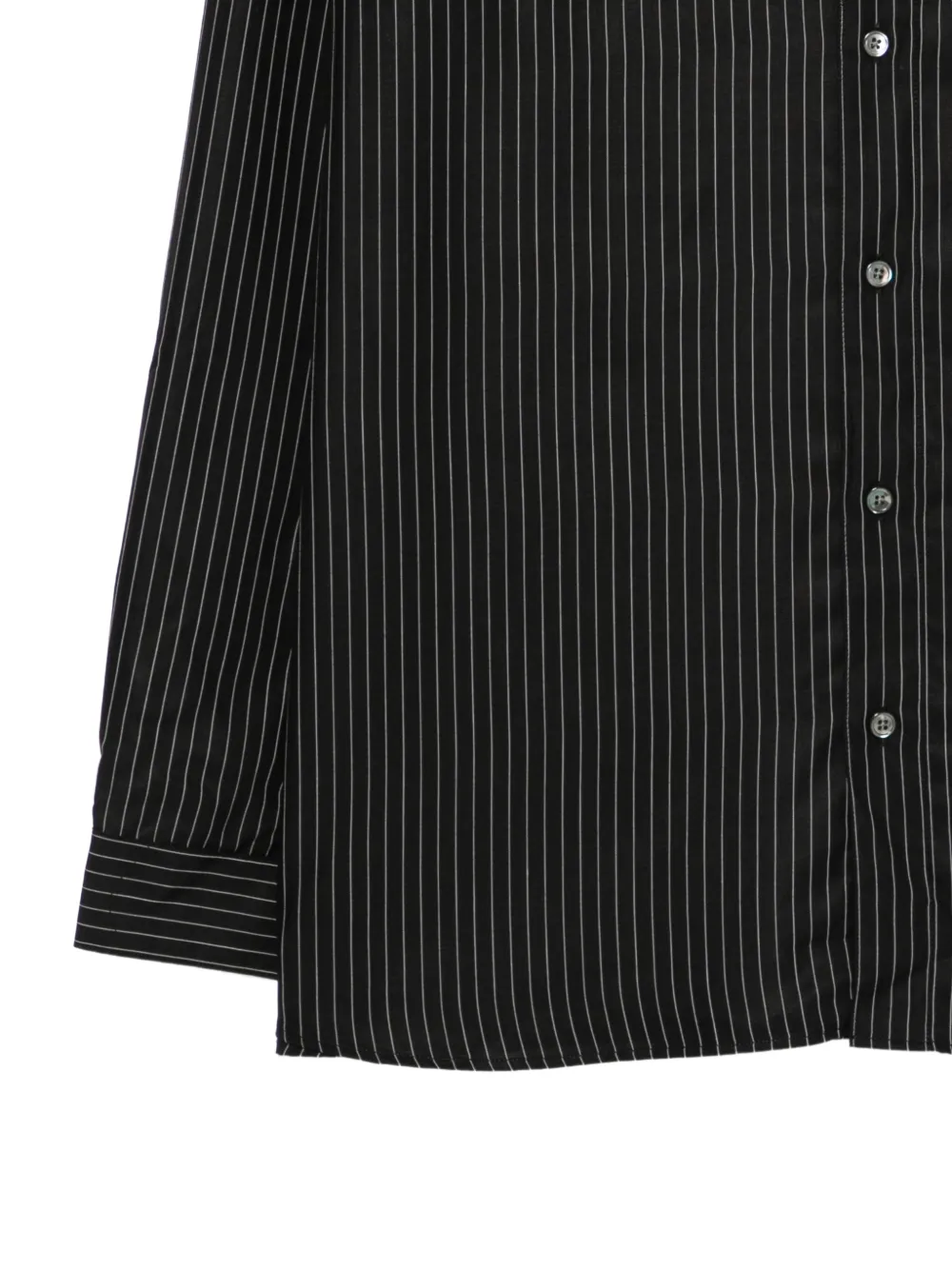 Sunflower Overhemd met krijtstreep en opgestikte zak Zwart