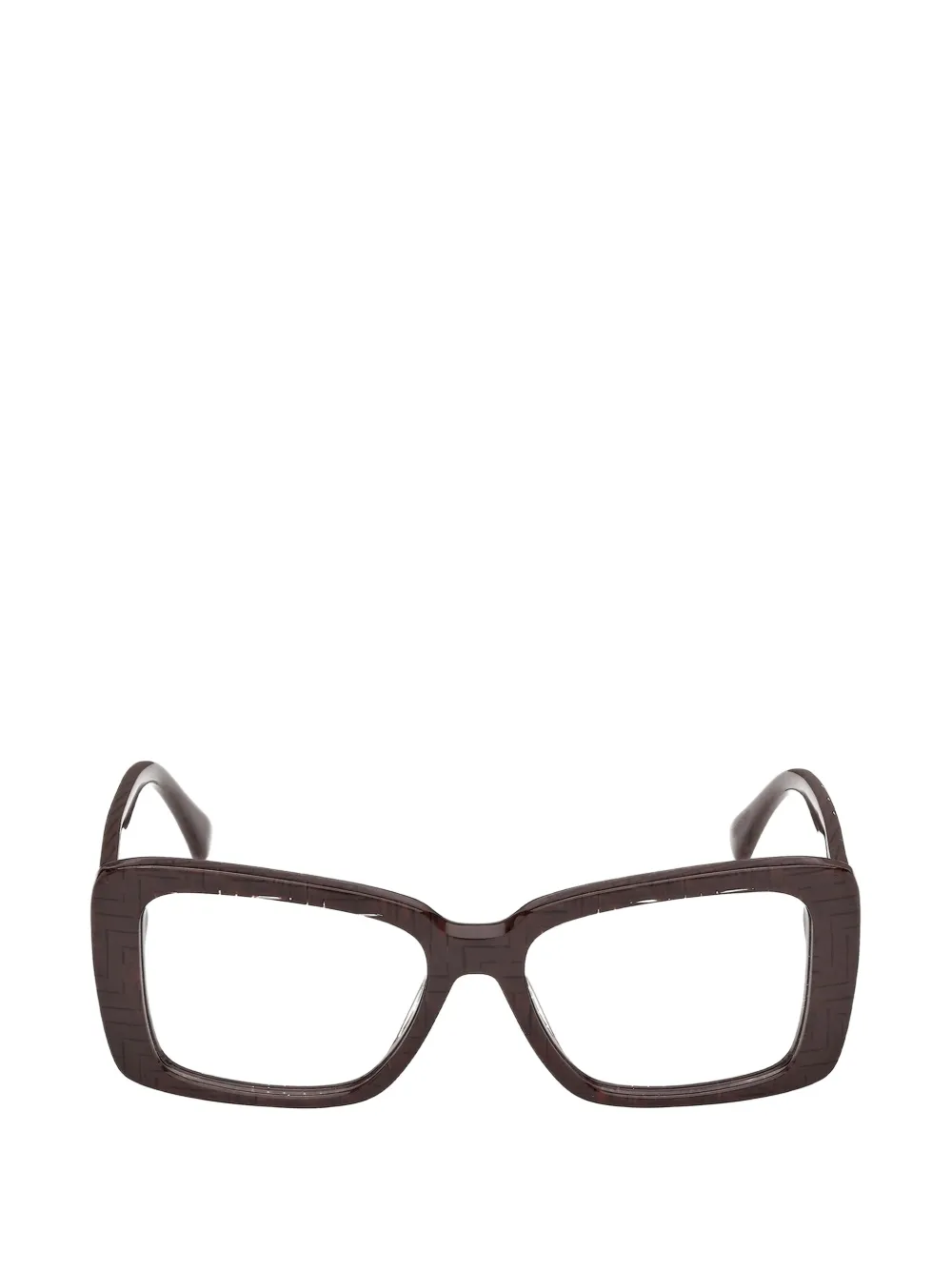 Max Mara Eyewear rectangle-frame clip-on glasses