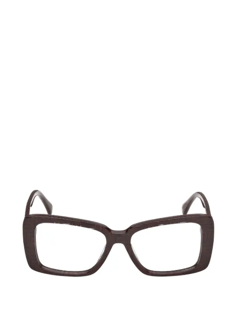 Max Mara Eyewear rectangle-frame clip-on glasses